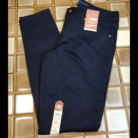 NWT Arizona Jean Co. Navy Skinny Jeans - Picture 5 of 9